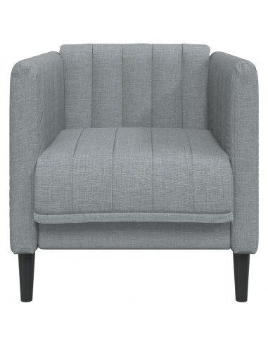 Poltrona Grigio Chiaro in Tessuto