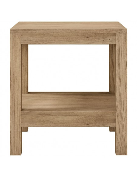 Tavolino da Bagno 45x35x45 cm in Legno Massello di Teak
