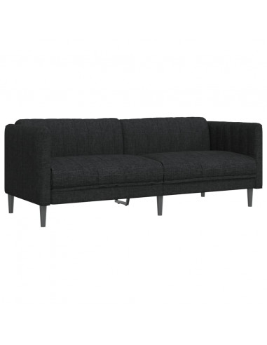 Set di Divani 2 pz Nero in Tessuto