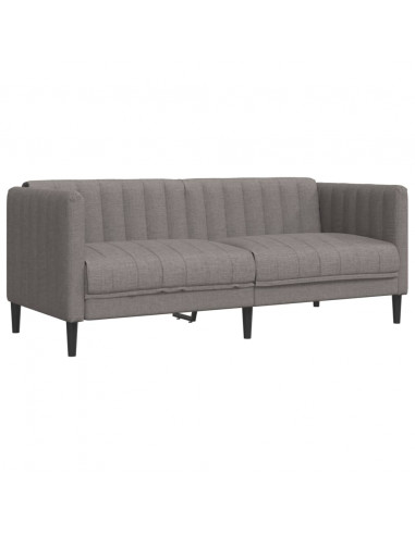 Divano a 2 Posti Grigio Talpa in Tessuto