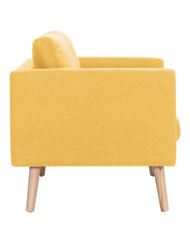Set Divani 2 pz in Tessuto Giallo
