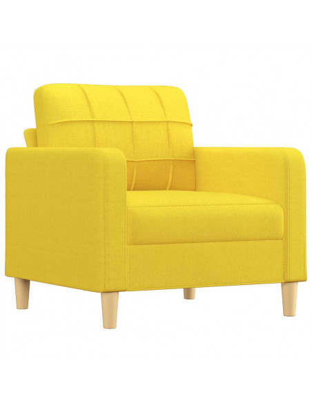 Poltrona Giallo Chiaro 60 cm in Tessuto