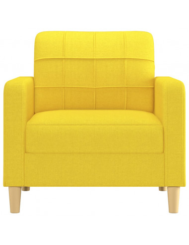Poltrona Giallo Chiaro 60 cm in Tessuto