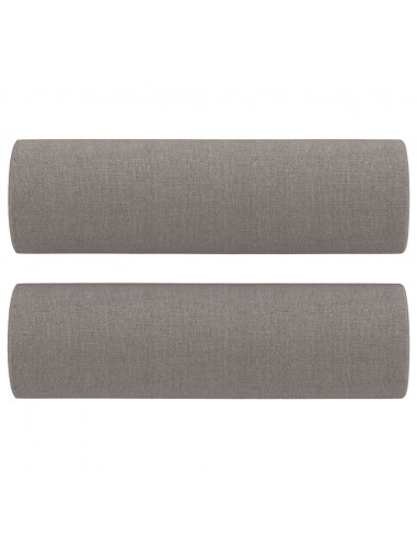 Set Divani 4 pz con Cuscini Tortora in Tessuto