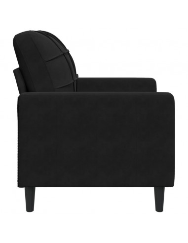 Poltrona Nero 60 cm Velluto