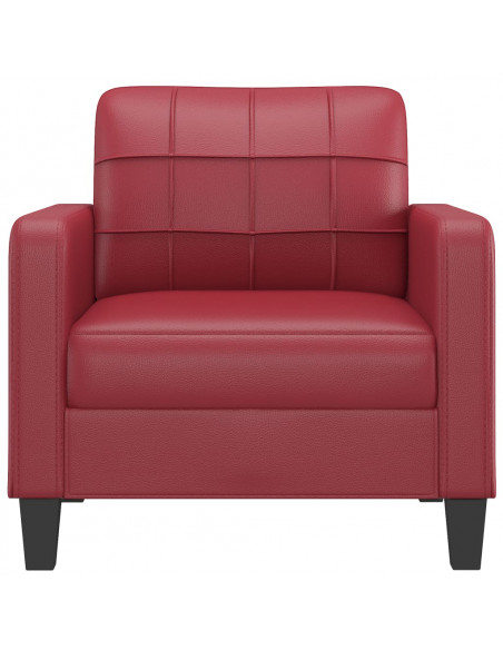 Poltrona Rosso Vino 60 cm in Similpelle