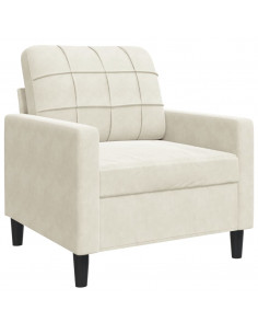 Poltrona Crema 60 cm Velluto 2