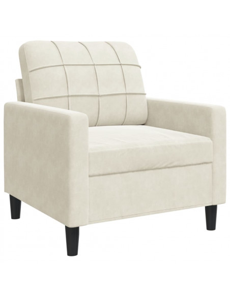 Poltrona Crema 60 cm Velluto