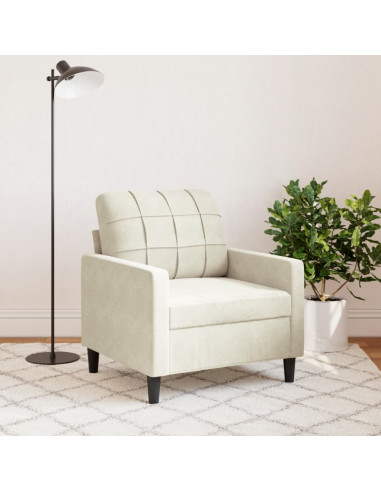 Poltrona Crema 60 cm Velluto