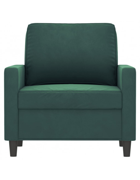 Poltrona Verde Scuro 60 cm Velluto