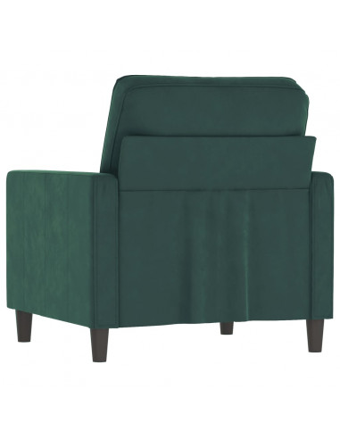 Poltrona Verde Scuro 60 cm Velluto