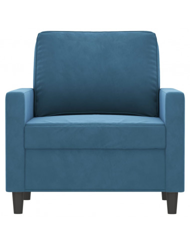 Poltrona Blu 60 cm Velluto
