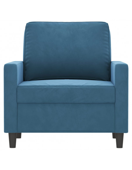 Poltrona Blu 60 cm Velluto