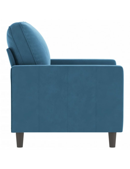 Poltrona Blu 60 cm Velluto