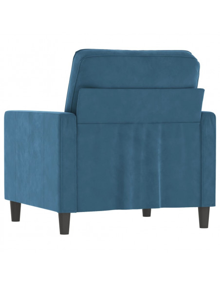 Poltrona Blu 60 cm Velluto