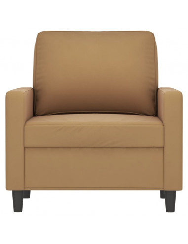 Poltrona Marrone 60 cm Velluto