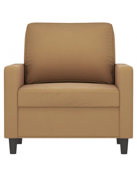 Poltrona Marrone 60 cm Velluto