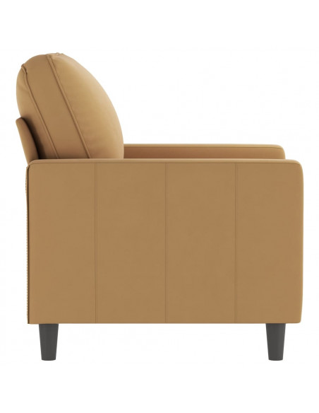 Poltrona Marrone 60 cm Velluto