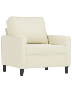 Poltrona Crema 60 cm Velluto 2