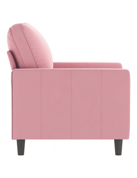 Poltrona Rosa 60 cm Velluto