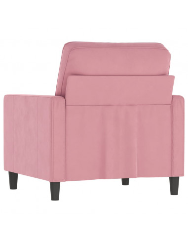 Poltrona Rosa 60 cm Velluto