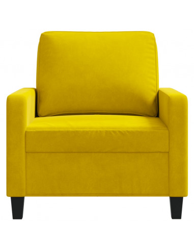 Poltrona Giallo 60 cm Velluto