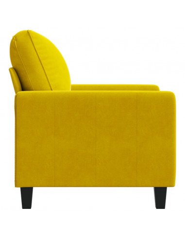 Poltrona Giallo 60 cm Velluto