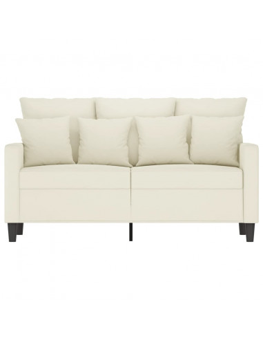 Divano a 2 Posti crema 120 cm in Velluto