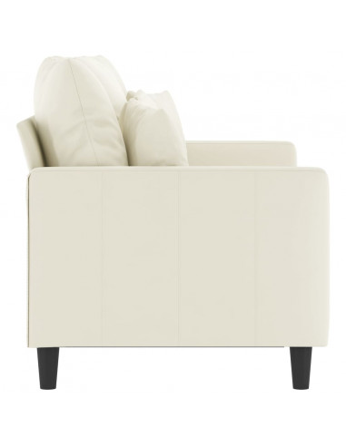 Divano a 2 Posti crema 120 cm in Velluto