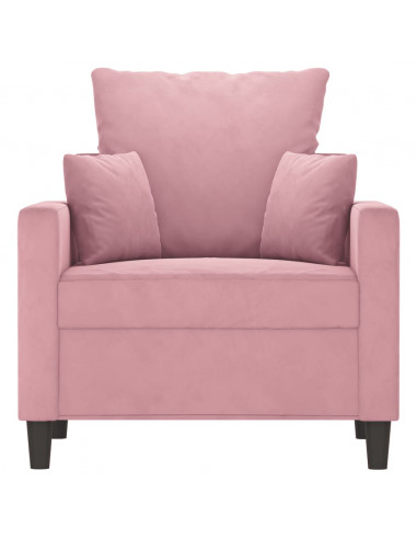 Poltrona Rosa 60 cm Velluto