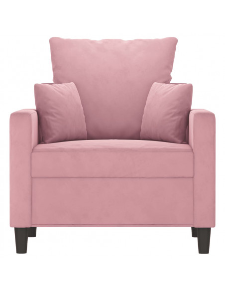 Poltrona Rosa 60 cm Velluto