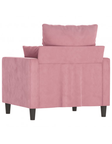 Poltrona Rosa 60 cm Velluto