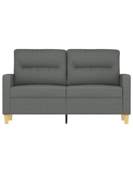 Divano a 2 Posti Grigio Scuro 120 cm in Tessuto
