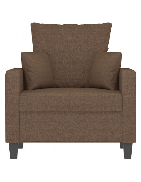 Poltrona Marrone 60 cm in Tessuto