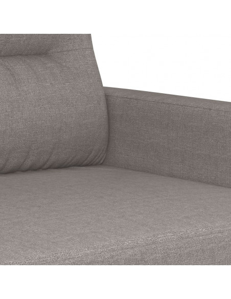 Set Divani 2 pz con Cuscini Tortora in Tessuto