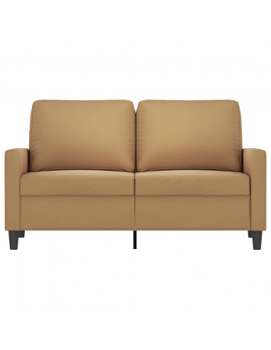 Divano a 2 Posti marrone 120 cm in Velluto