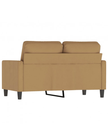 Divano a 2 Posti marrone 120 cm in Velluto