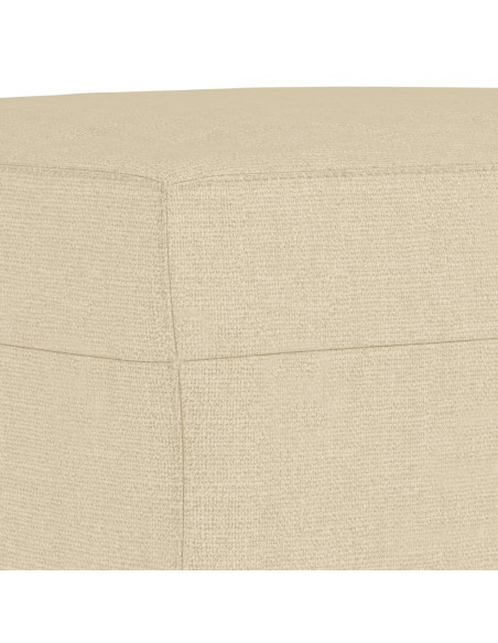 Set Divani 4 pz con Cuscini Crema in Tessuto