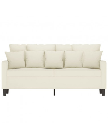 Divano a 2 Posti crema 140 cm in Velluto
