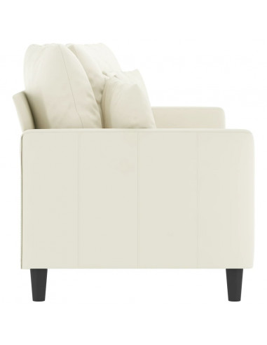 Divano a 2 Posti crema 140 cm in Velluto