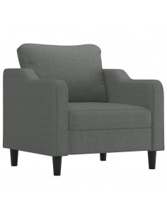 Poltrona Grigio Scuro 60 cm in Tessuto 2