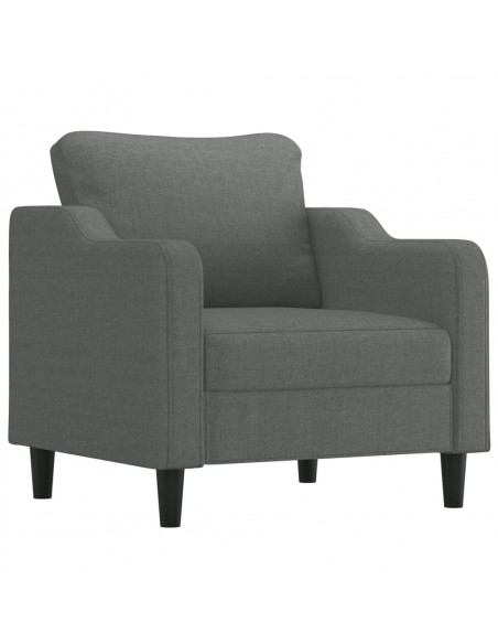 Poltrona Grigio Scuro 60 cm in Tessuto