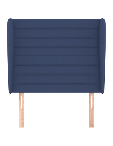 Testiera ad Orecchio Blu 93x23x118/128 cm in Tessuto