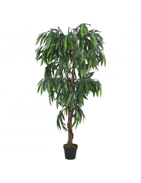 Albero Mango Artificiale 1050 Foglie 200 cm Verde