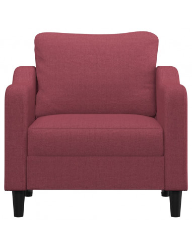 Poltrona Rosso Vino 60 cm in Tessuto