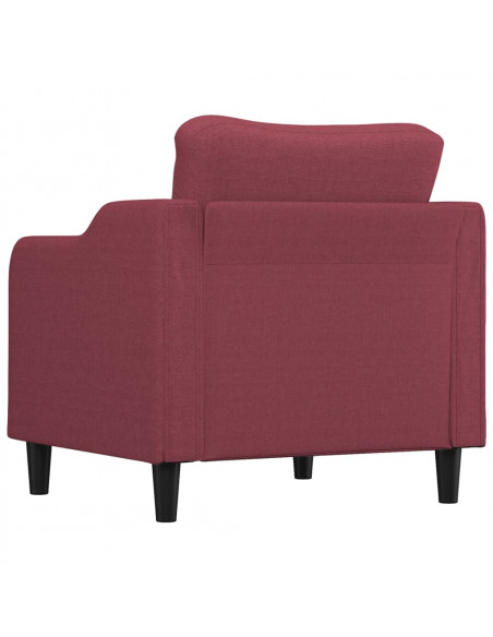 Poltrona Rosso Vino 60 cm in Tessuto