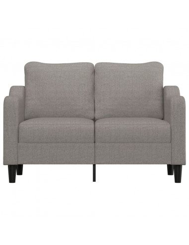 Divano a 2 Posti Tortora 140 cm in Tessuto