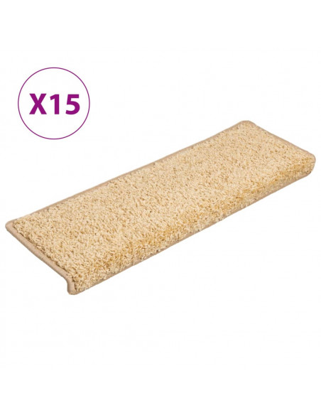 Tappetini per Scale 15 pz 65x21x4 cm Marroni