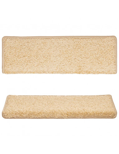 Tappetini per Scale 15 pz 65x21x4 cm Marroni