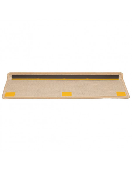 Tappetini per Scale 15 pz 65x21x4 cm Marroni